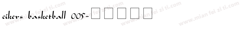 cikers basketball 005字体转换